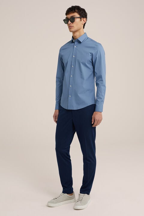 we fashion Overhemd met stretch IJsblauw