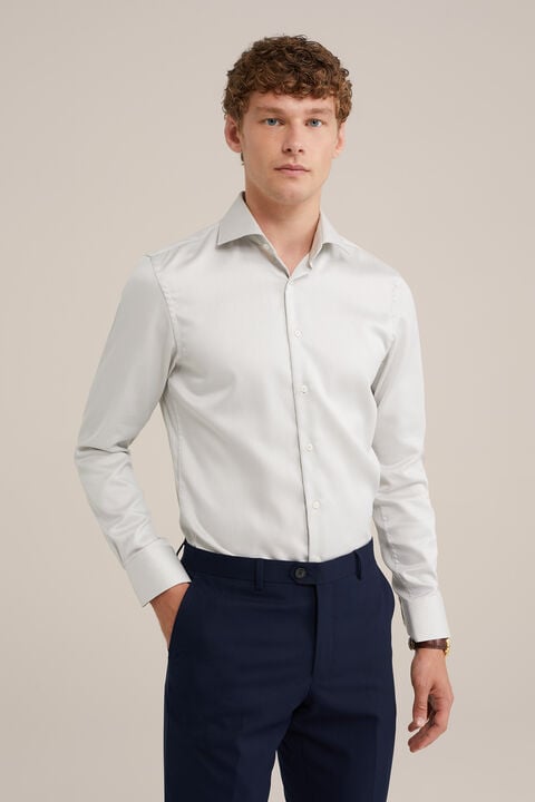 We Fashion Overhemd Met Structuur Lichtgroen