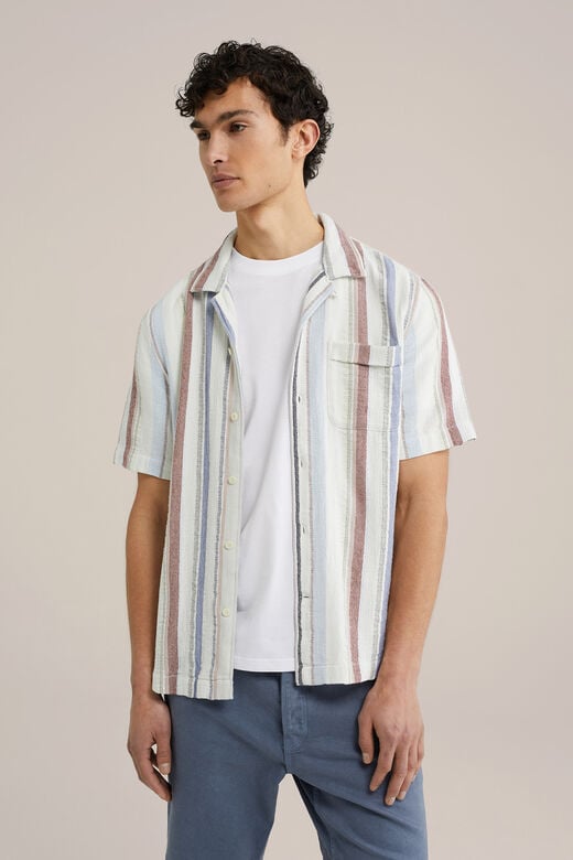 We Fashion Overhemd Met Structuur Multikleur