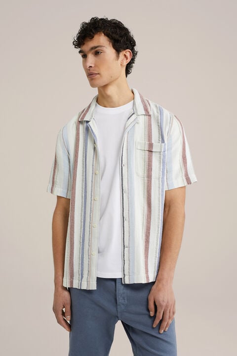 we fashion overhemd met structuur Multikleur