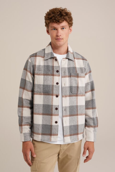 we fashion overshirt met dessin Grijs