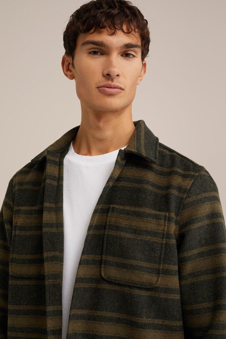 We Fashion Overshirt Met Dessin Legergroen