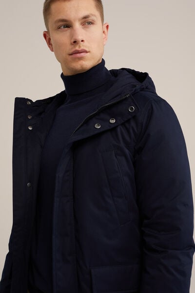 We Fashion Parka Jas Donkerblauw