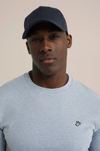 We Fashion Pet Met Linnenlook Donkerblauw