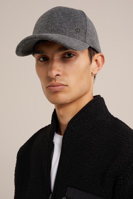 We Fashion Pet Met Wollen Look Donkergrijs