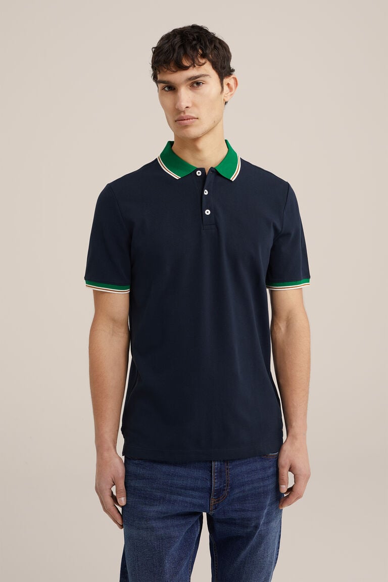 We Fashion Polo Donkerblauw