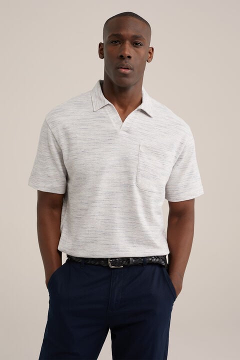 we fashion polo met dessin Beige