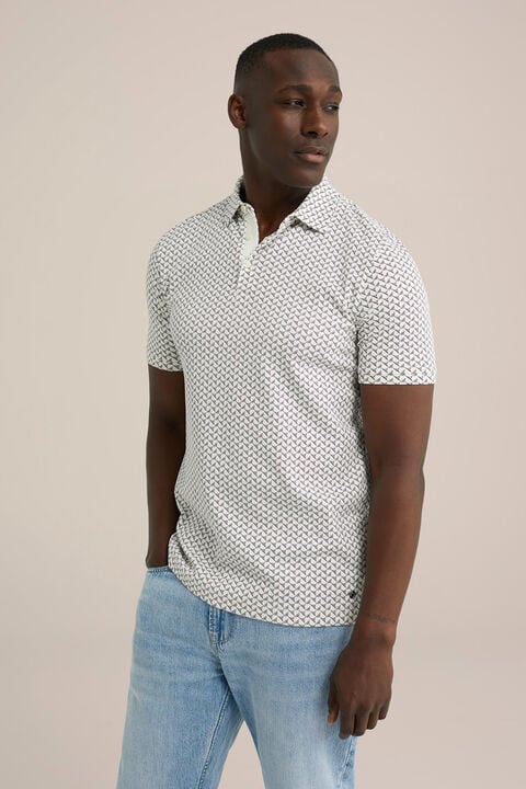 we fashion polo met dessin Wit