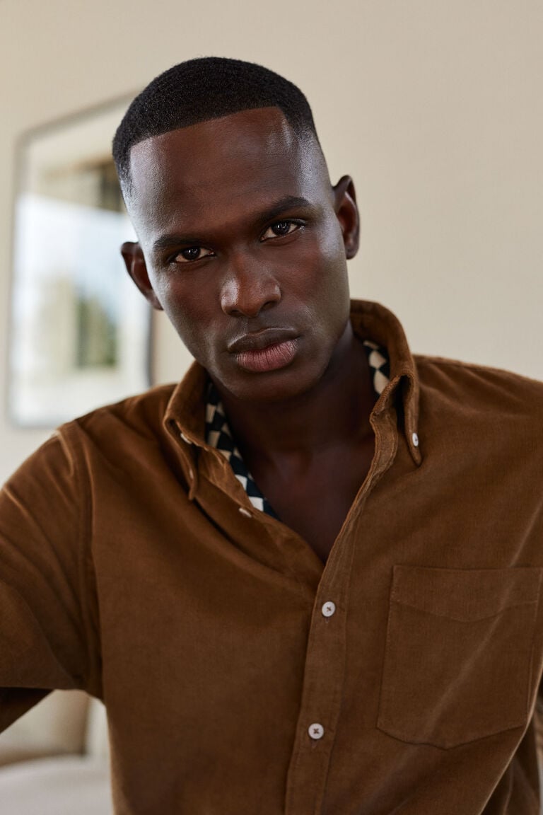 We Fashion Premium Corduroy Overhemd Bruin