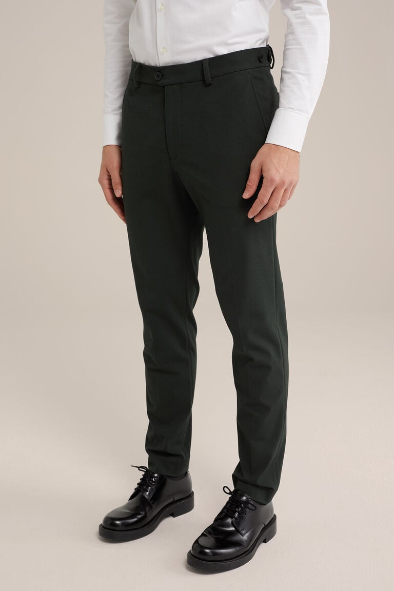 We Fashion Premium Slim Fit Pantalon Donkergroen