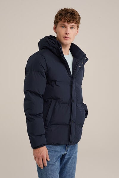 We Fashion Pufferjack Donkerblauw