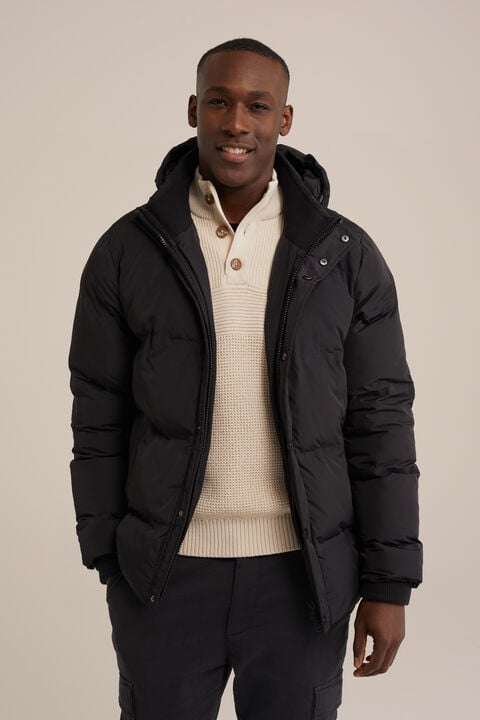 we fashion pufferjack Zwart