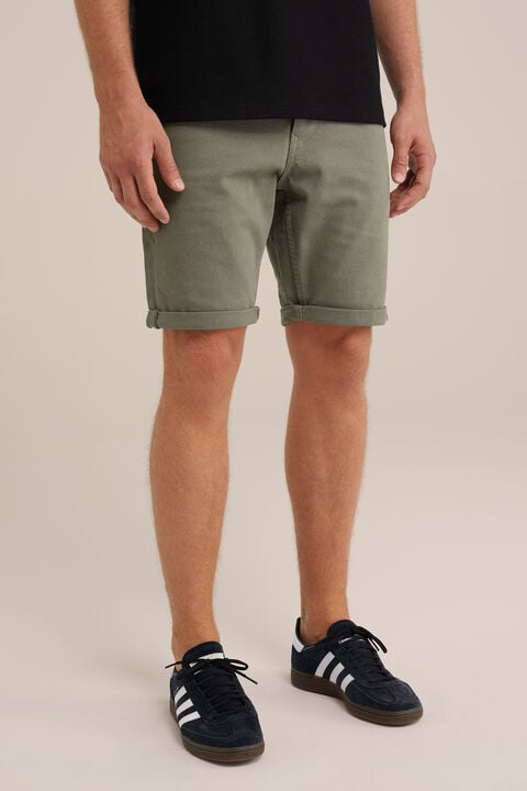 we fashion regular fit denim short Grijsgroen
