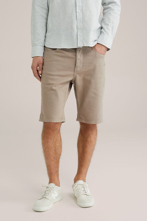 we fashion Regular fit denim short Grijsgroen