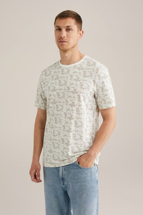 we fashion Regular fit T-shirt met print Ecru