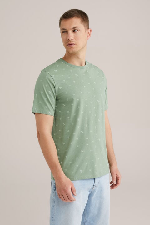 we fashion Regular fit T-shirt met print Groen