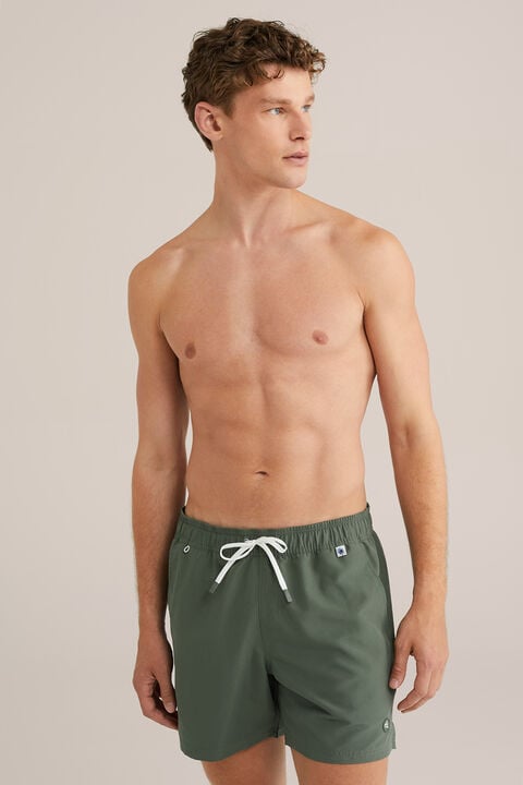 we fashion regular fit zwembroek Donkergroen
