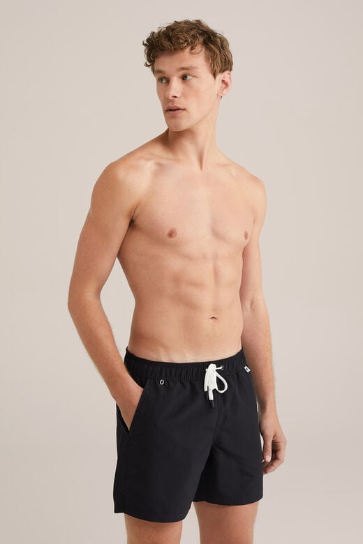 We Fashion Regular Fit Zwembroek Zwart