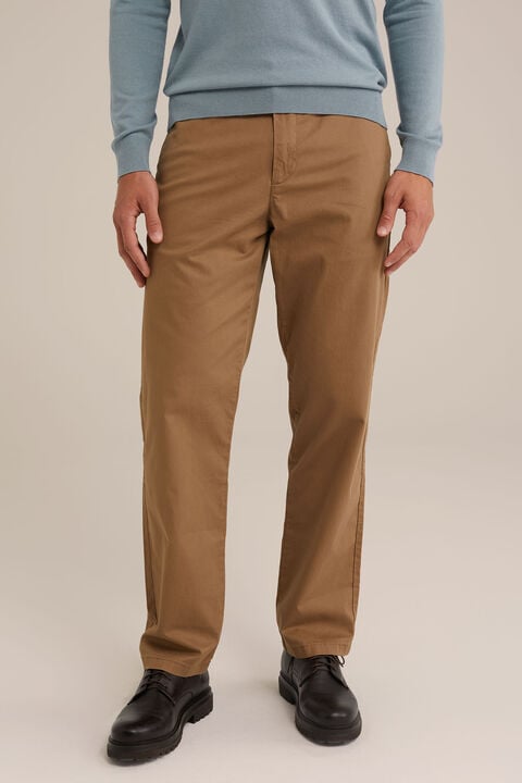 We Fashion Relaxed Fit Chino Kaneelbruin