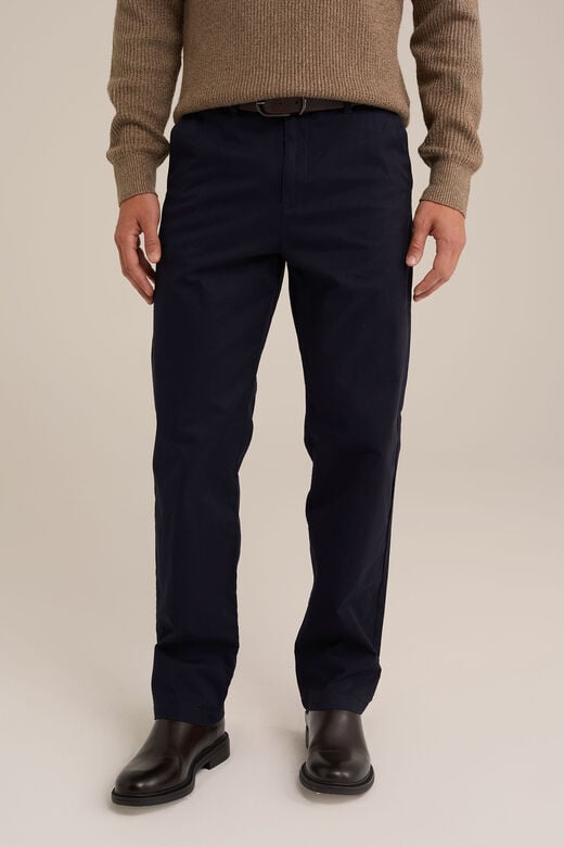 We Fashion Relaxed Fit Chino Marineblauw