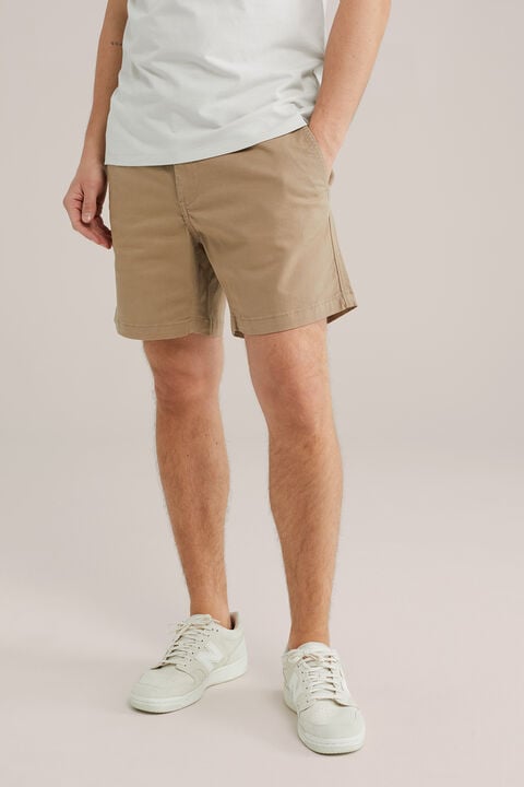 we fashion Relaxed fit chinoshort Lichtbruin
