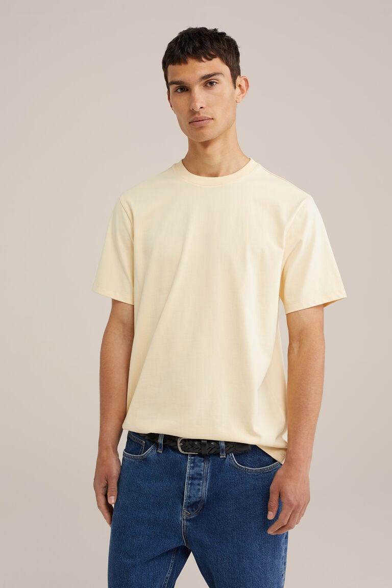 We Fashion Relaxed Fit T-shirt Lichtgeel