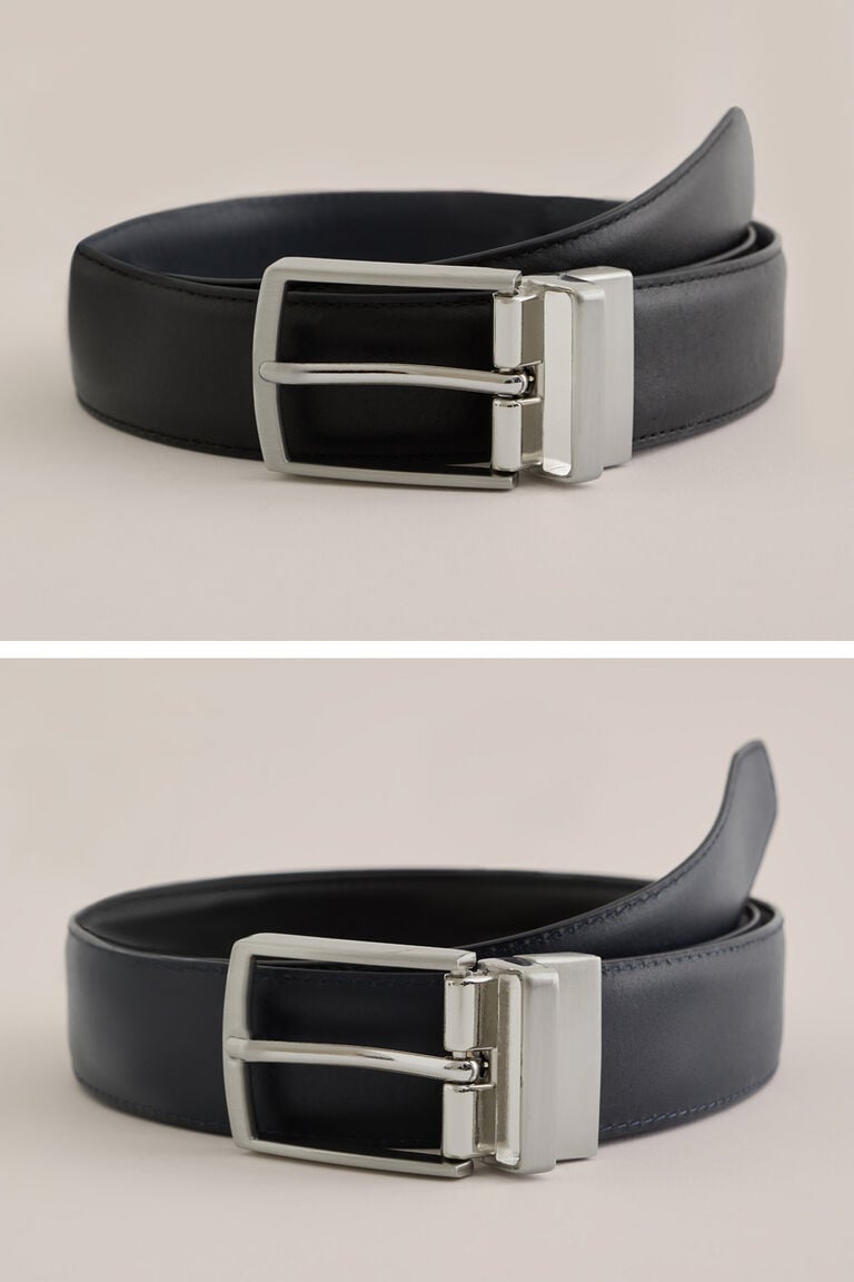We Fashion Reversible Riem Donkerblauw