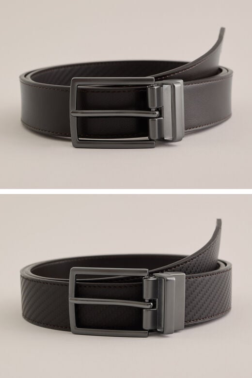 We Fashion Reversible Riem Donkerbruin