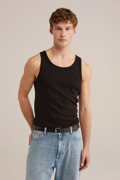 We Fashion Singlet Zwart