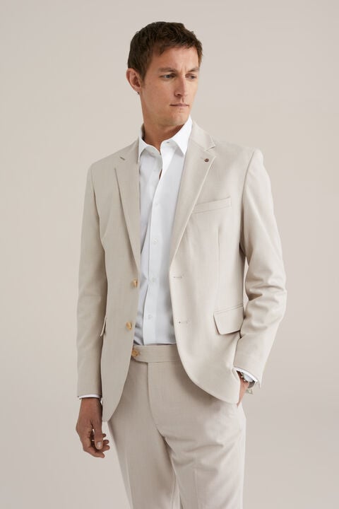 we fashion slim fit blazer Beige
