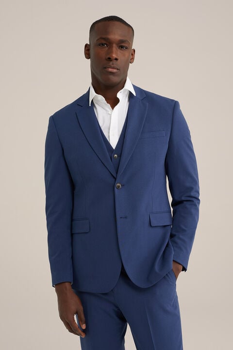 we fashion slim fit blazer IJsblauw