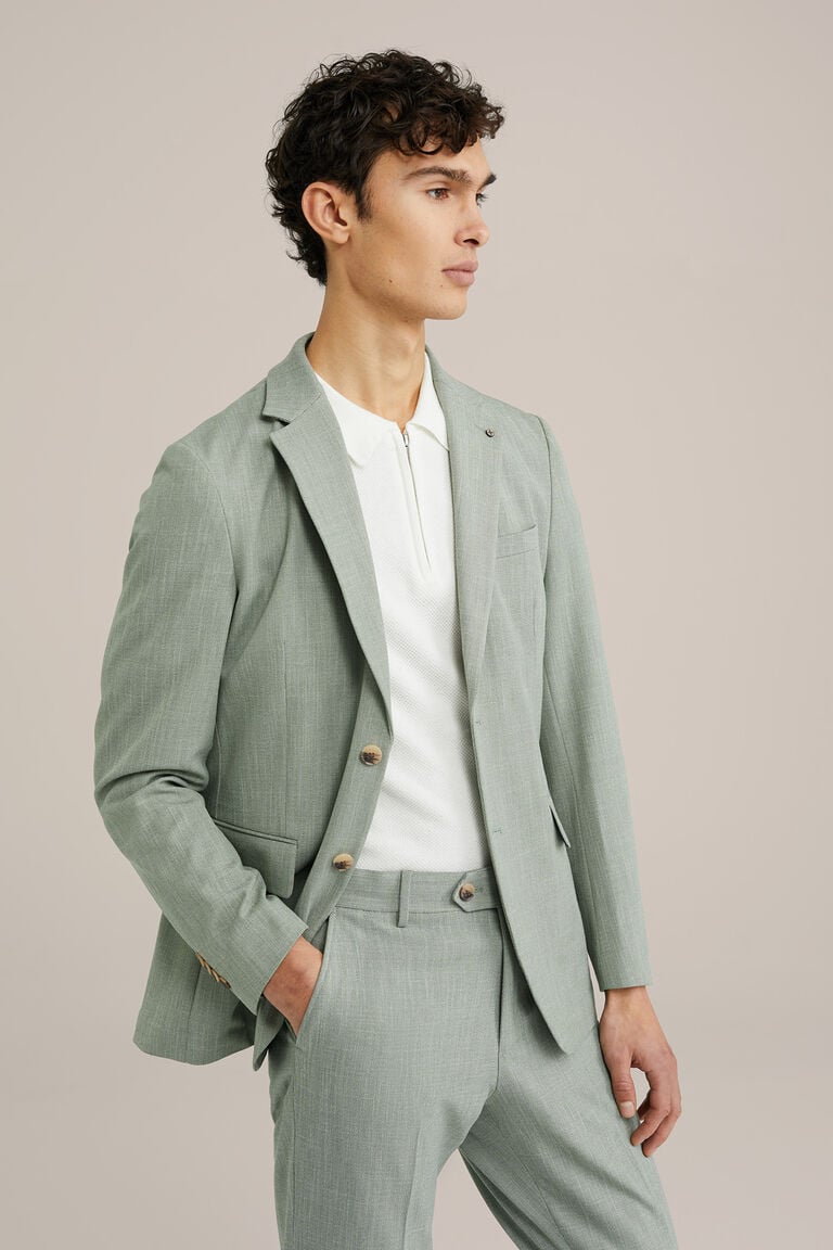 We Fashion Slim Fit Blazer Lichtgroen