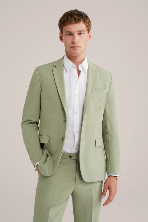 We Fashion Slim Fit Blazer Lichtgroen