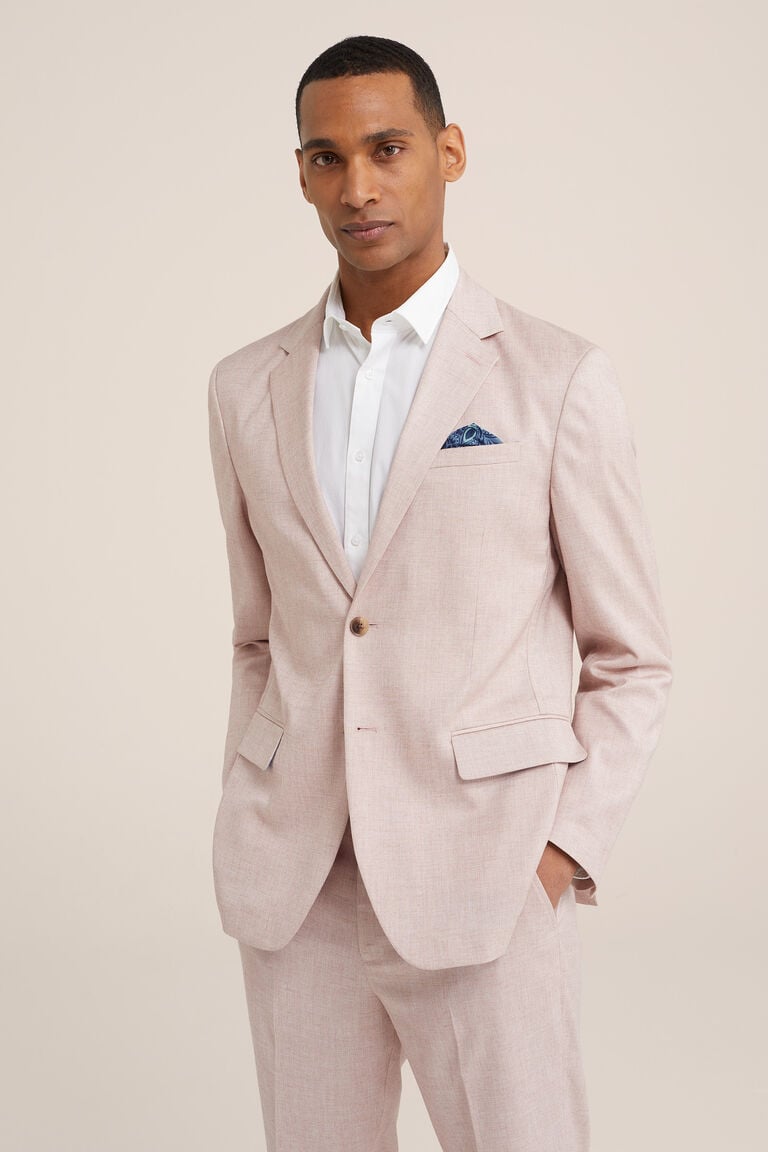 We Fashion Slim Fit Blazer Lichtroze