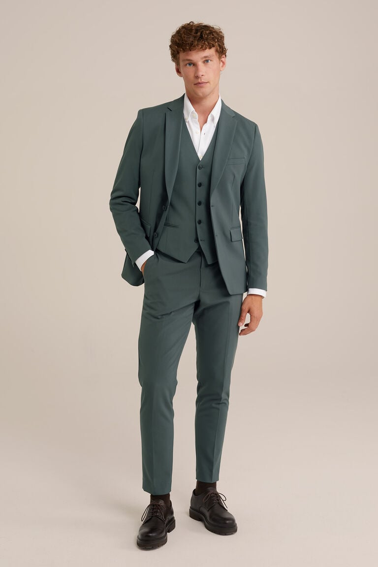 We Fashion Slim Fit Blazer Mosgroen