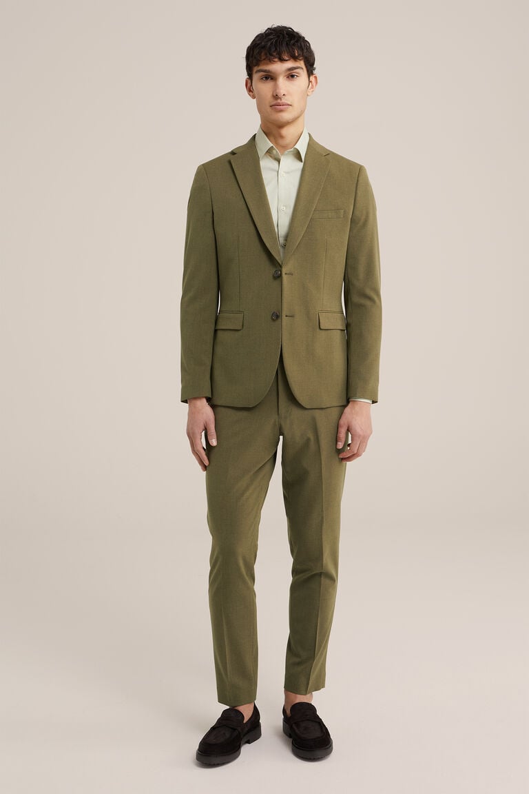 We Fashion Slim Fit Blazer Olijfgroen