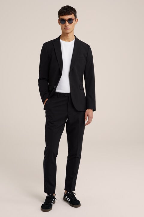 we fashion slim fit blazer Zwart