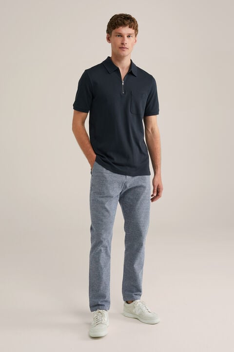 we fashion Slim fit chino Donkerblauw