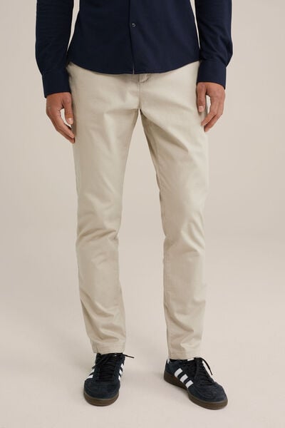 We Fashion Slim Fit Chino Met Stretch Beige