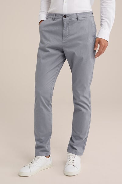 We Fashion Slim Fit Chino Met Stretch Lichtblauw