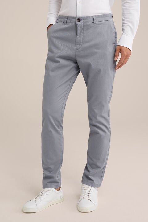 we fashion slim fit chino met stretch Lichtblauw