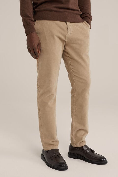 we fashion slim fit chino van corduroy Beige