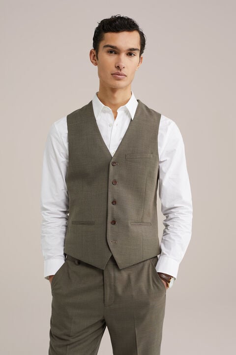 we fashion slim fit gilet Bruin
