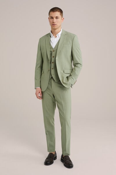 We Fashion Slim Fit Gilet Lichtgroen