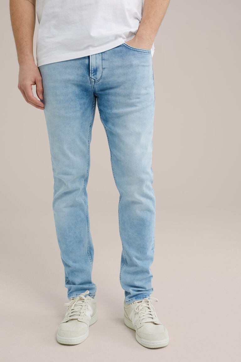 We Fashion Slim Fit Jeans Van Jog Denim Lichtblauw