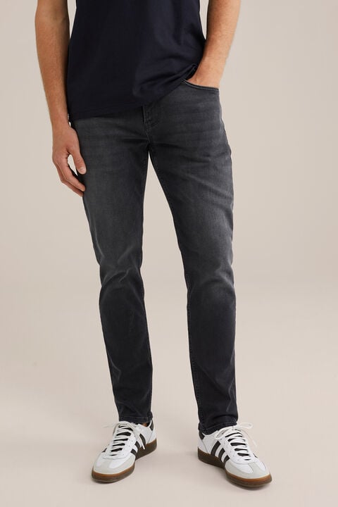 we fashion slim fit jeans van jog denim Zwart