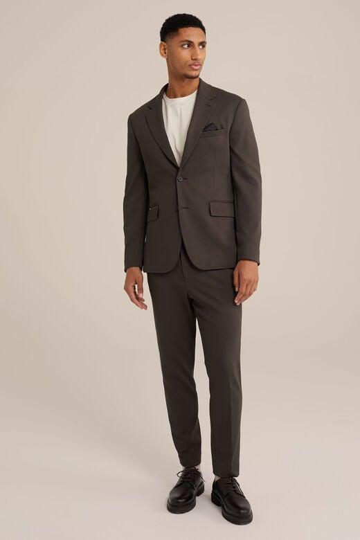 We Fashion Slim Fit Kreukvrij Pak Met Structuur