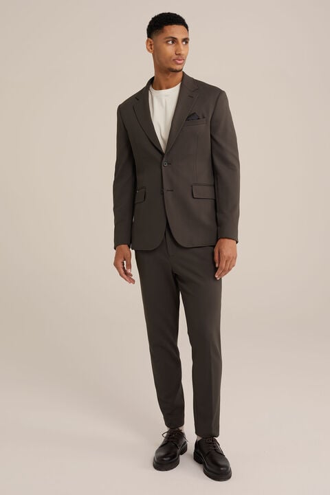 we fashion Slim fit kreukvrij pak met structuur