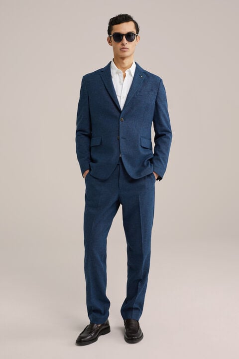 we fashion Slim fit pak met structuur