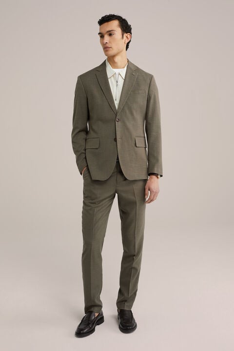 we fashion Slim fit pak met structuur